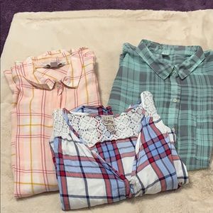 long sleeve Tunics and short sleeve blouse